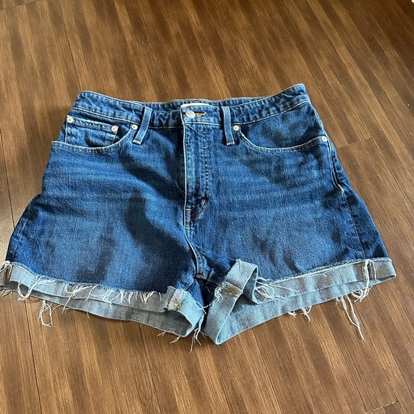 Madewell Curvy High-Rise Denim Shorts in Canterdale Wash size 32 AJ244 - Picture 6 of 10